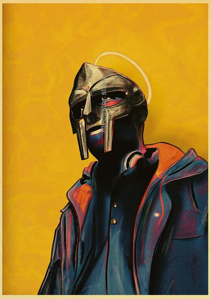 MF Doom Hip Hop Rap Music Retro Posters