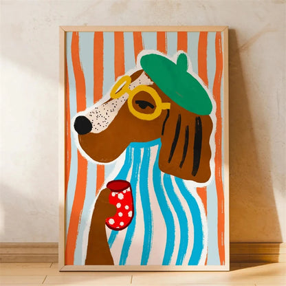 Trendy Playful Animal Poster Kids