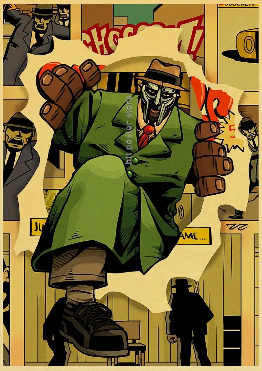 MF Doom Hip Hop Rap Music Retro Posters