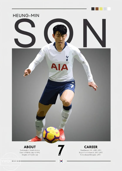 Famous Football Star Poster Modern Inspirational Canvas Painting Picture Soccer Wall Art Home Decoration Print Living Room Decor