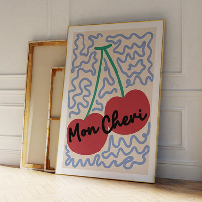 Mon Cheri Fruit Cherry Wall Art Prints