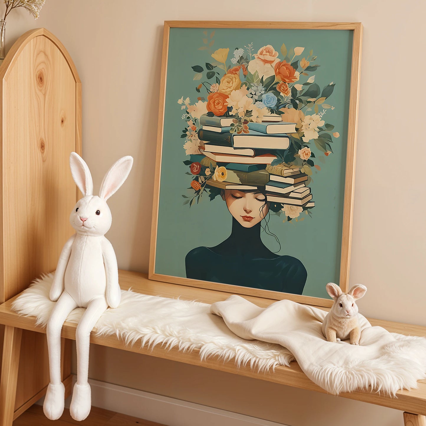Readers Of The Flower Crown Wall Art Prints