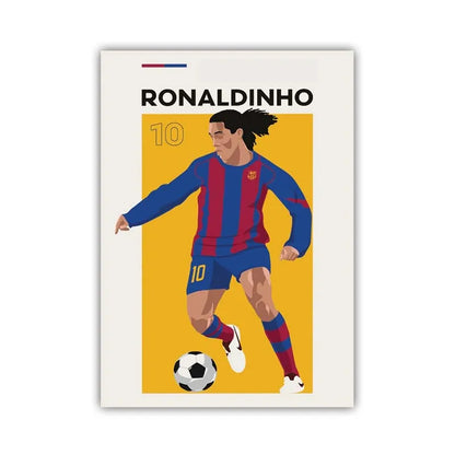 Football Stars Poster – Haaland & Salah Wall Art