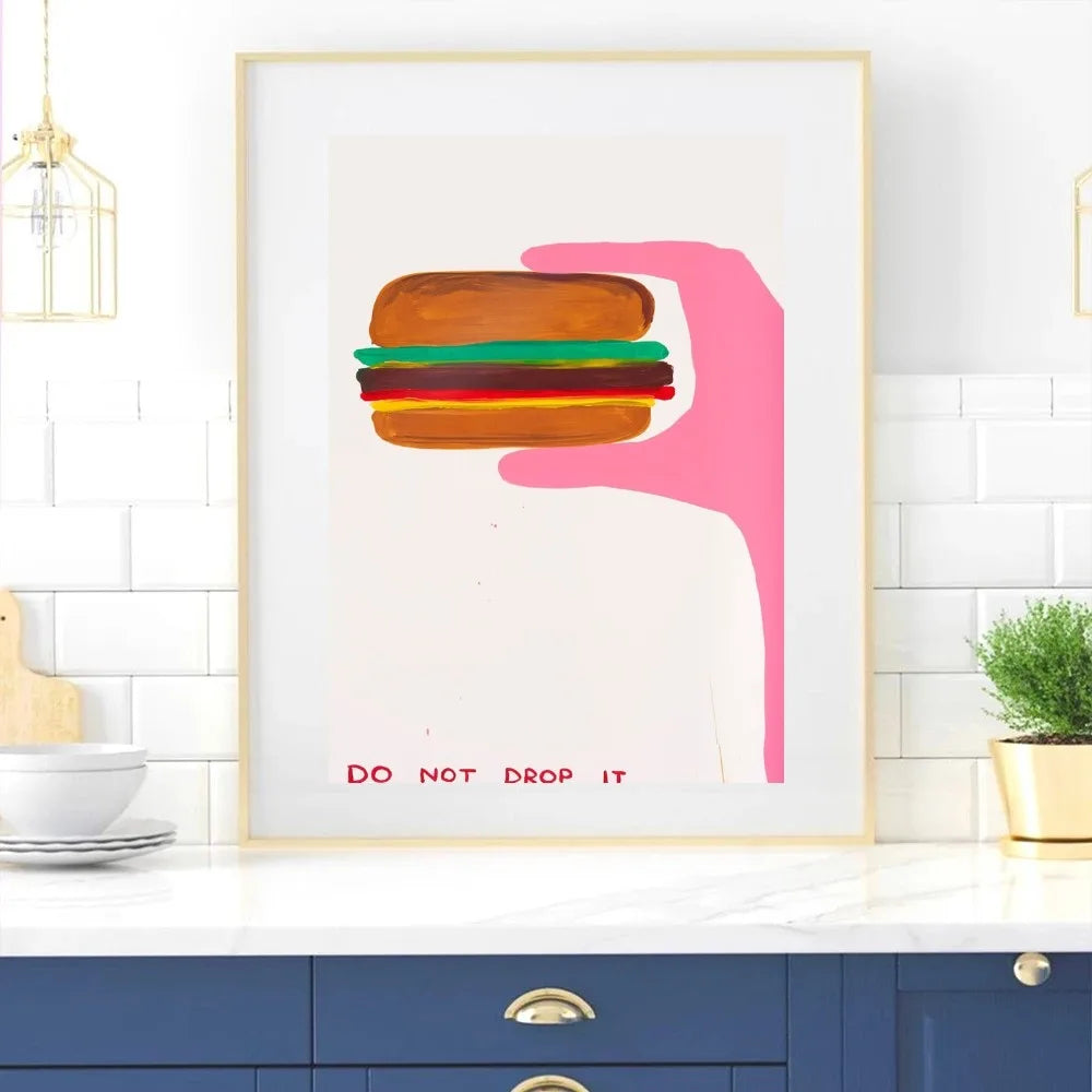 Abstract wall art by David Shrigley for aesthetic home decor
