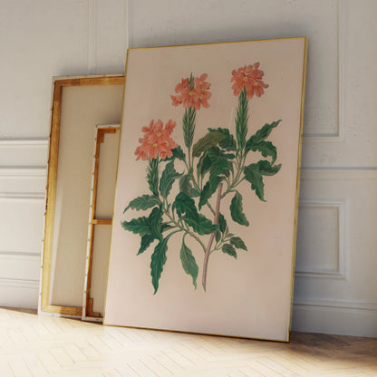 Abstract greenery illustration canvas print for home styling

