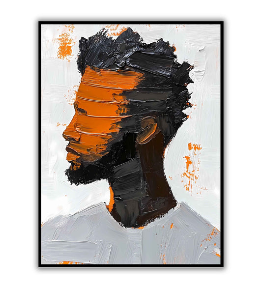 Abstract identity contemporary digital art wall print