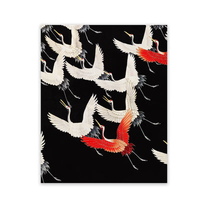 Coastal crane and heron wall poster for eclectic interiors


