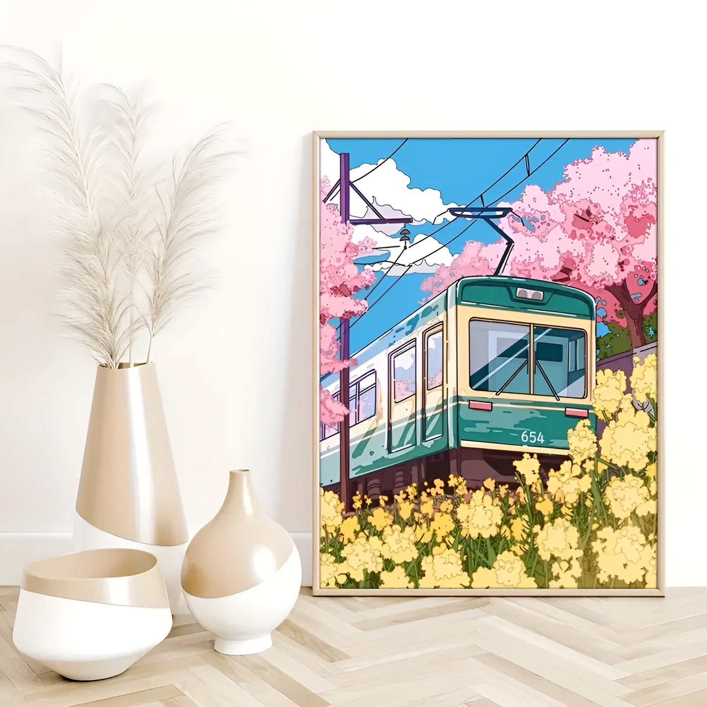 Aesthetic Japanese anime Sakura room decor posters
