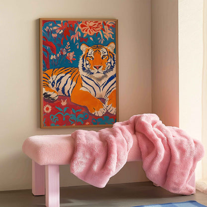 Elegant Matisse Tiger design for artistic spaces.	