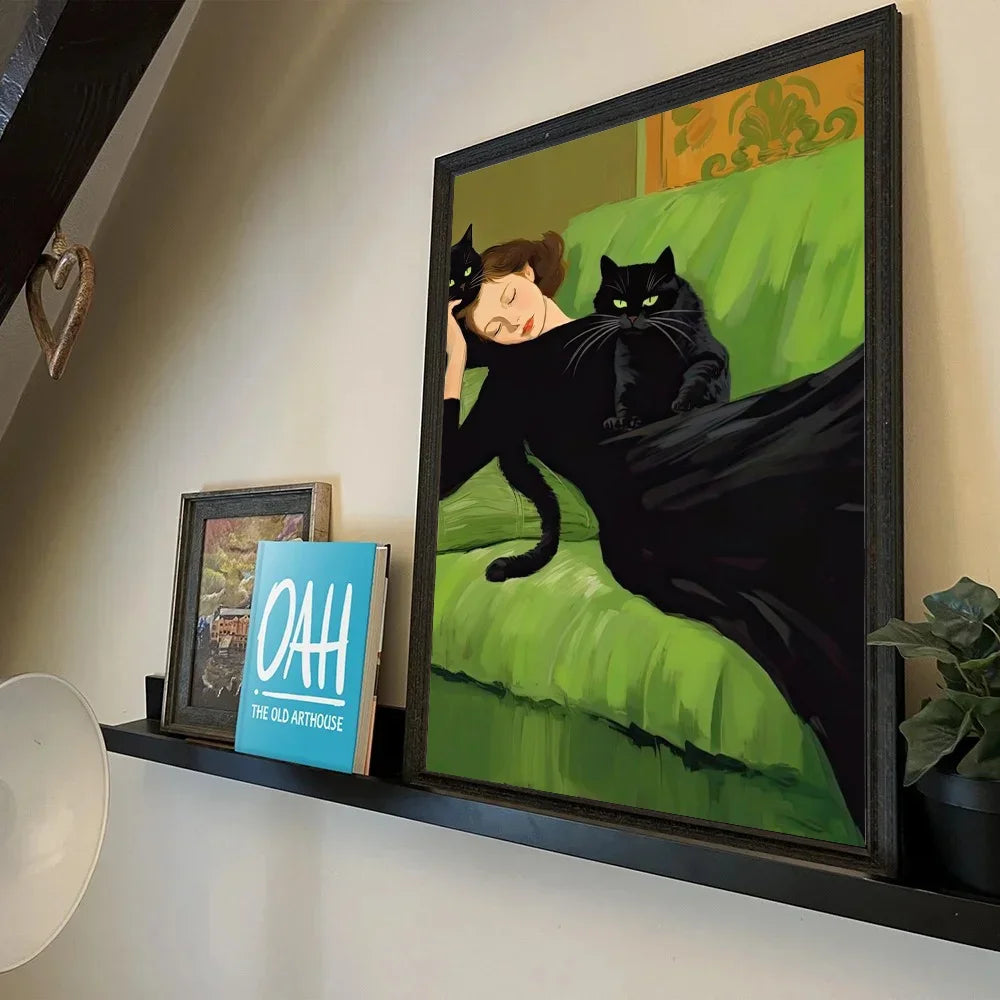 Unique abstract character wall art print on waterproof paper

