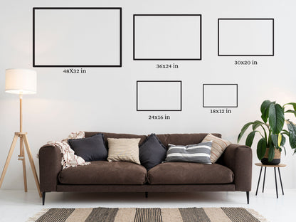 Urban Interconnections Watercolor Print - Matte Canvas