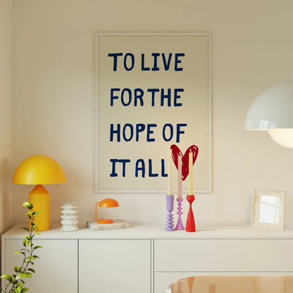 Minimalist motivational August quote wall art

