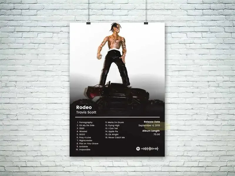 Bad Bunny and Kanye West music poster for bedroom and studio wall decoration
