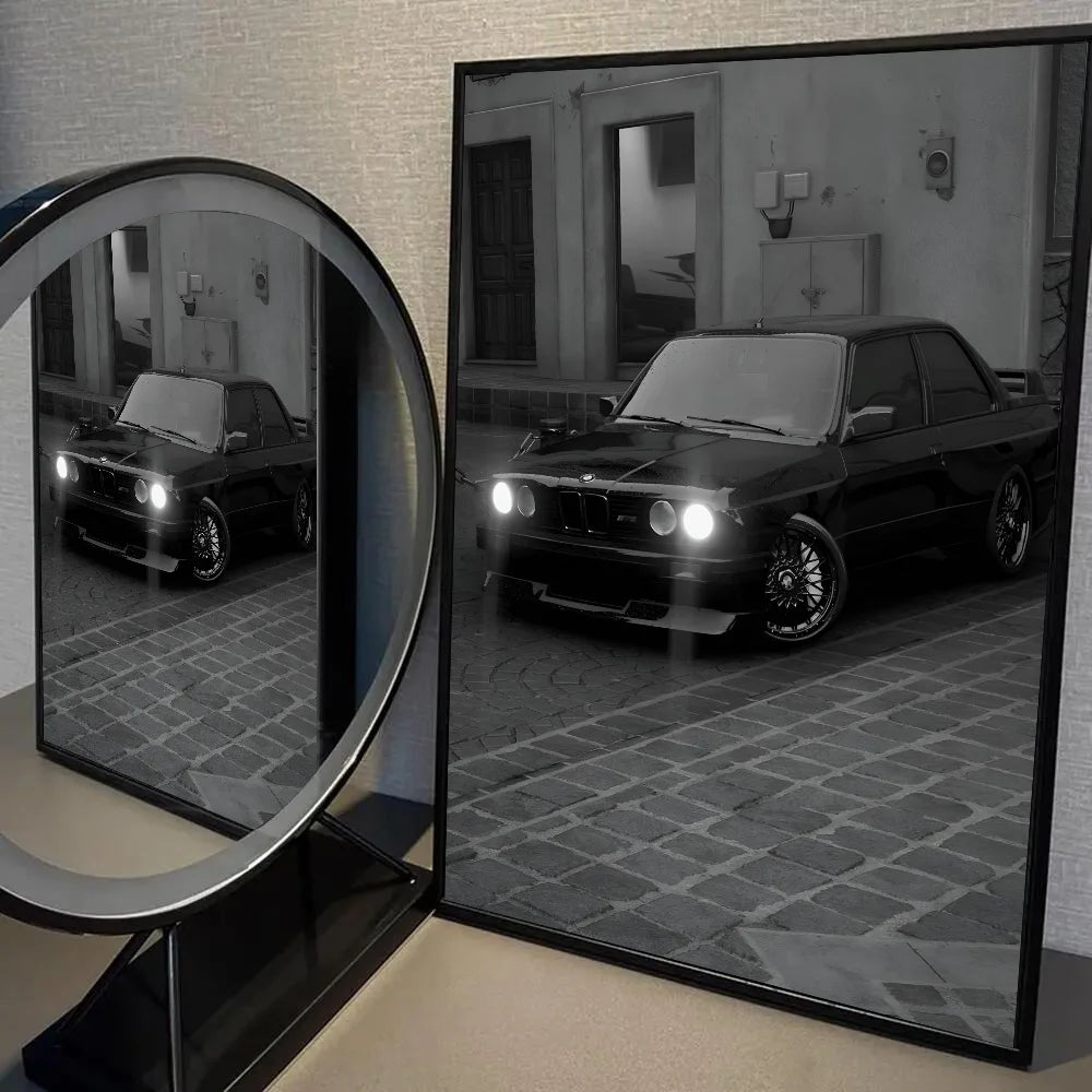 Premium BMW M3 M4 M5 wall poster for car collectors and fans

