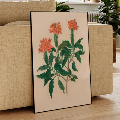 Botanical greenery poster print for living room home decor

