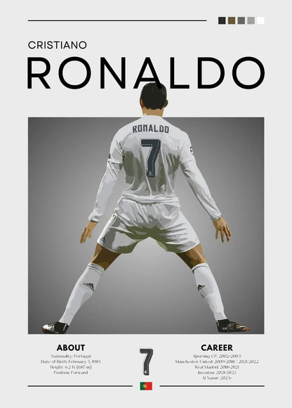 Stylish football sports poster on canvas for contemporary walls

