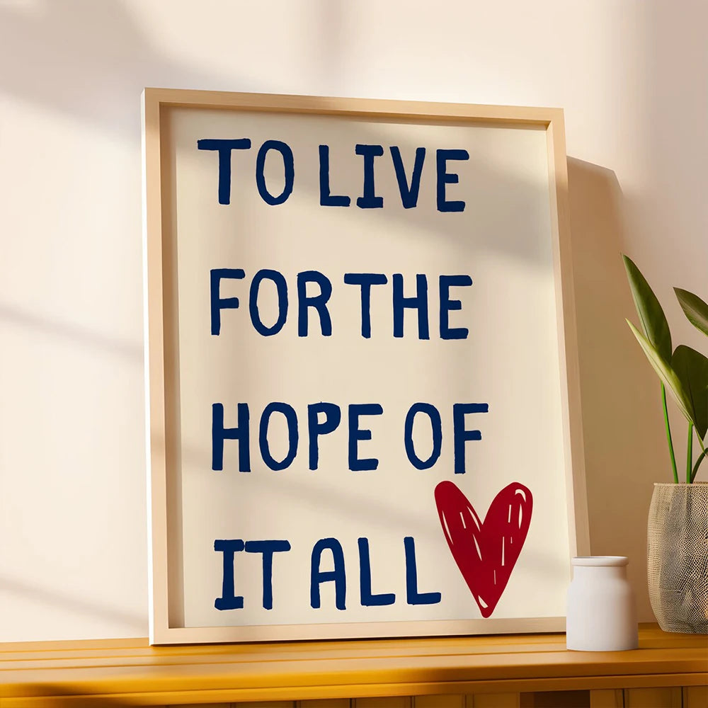 Canvas wall print featuring motivational August quote

