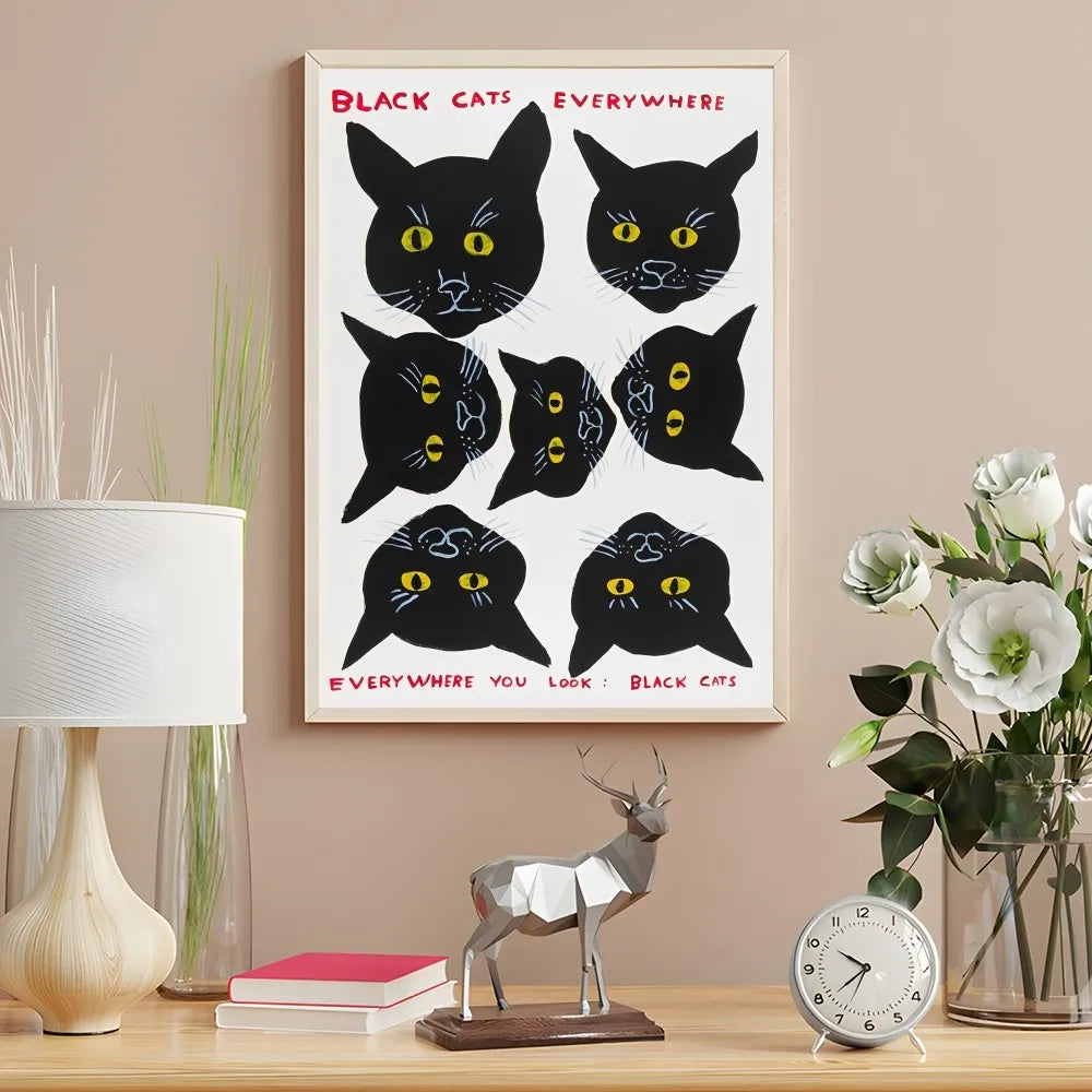 High-quality shark and pig wall art for eclectic room design
