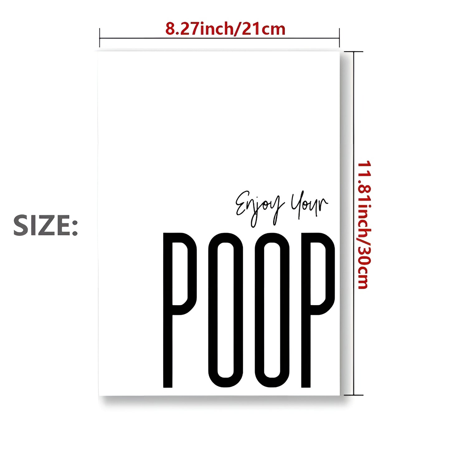 Contemporary funny wall art for bathroom accessories and decor
