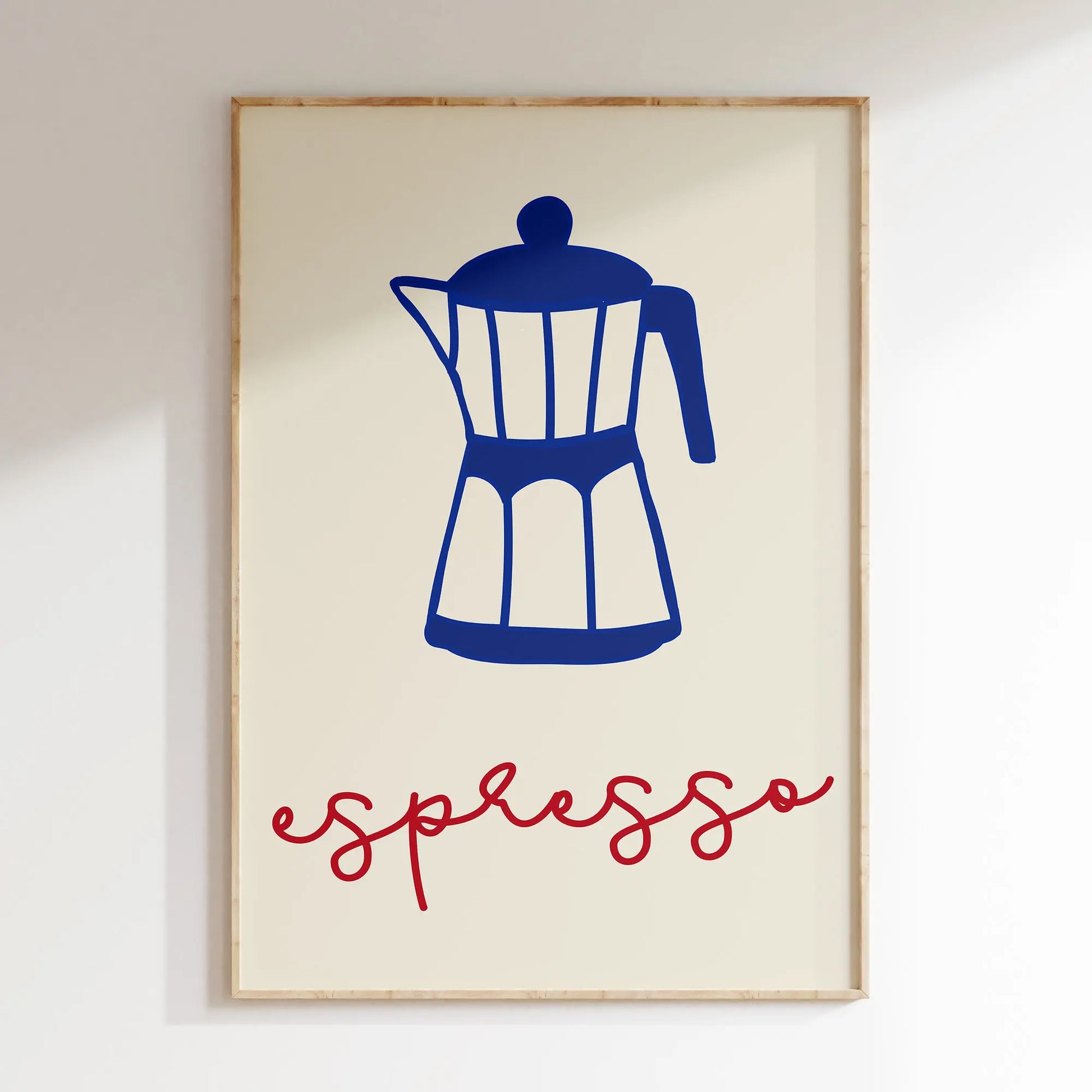 Minimalist food and drink art poster for restaurants