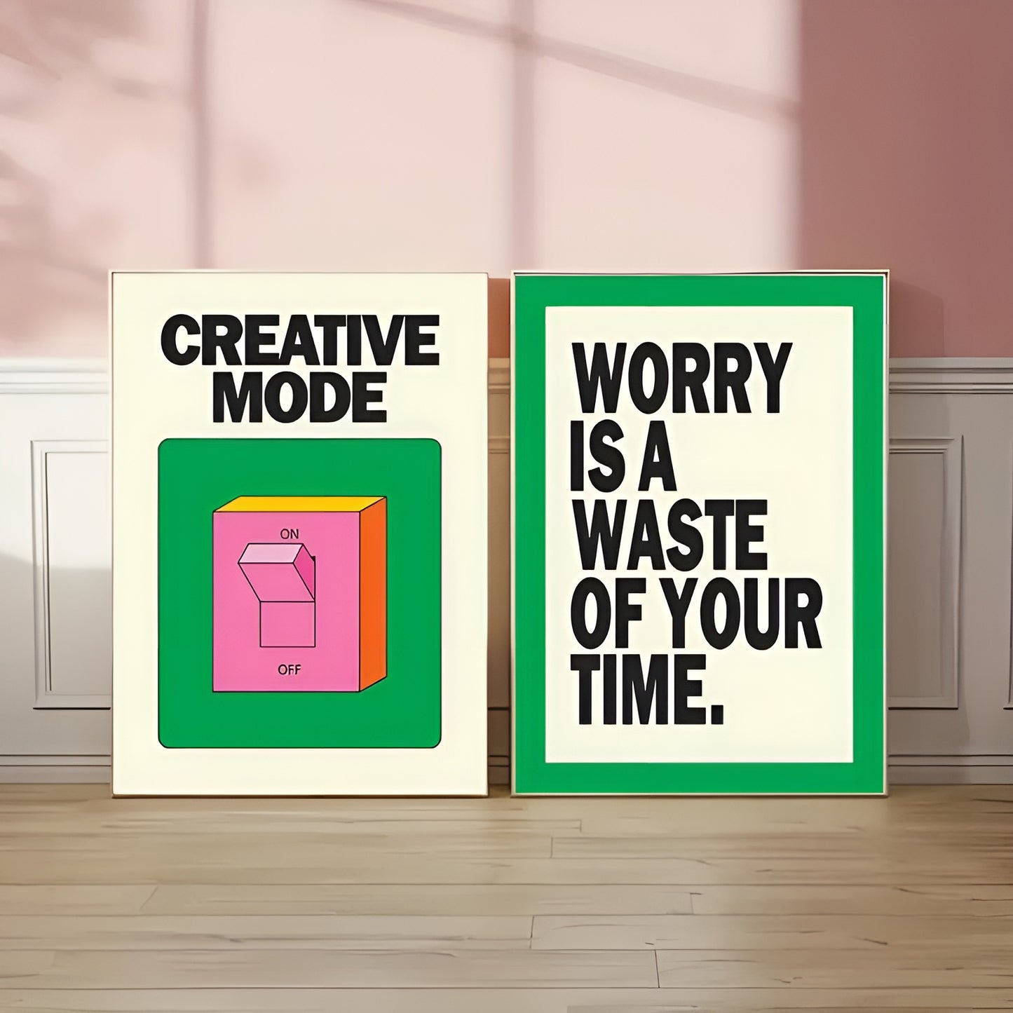 Creative Mode Wall Art Canvas Print for Dorm, Office, and Bedroom
