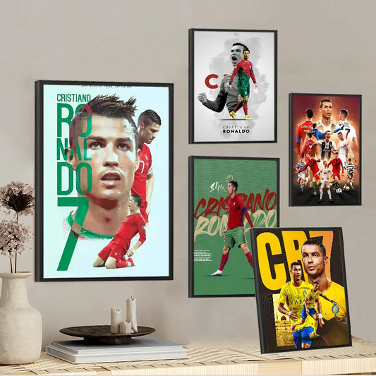 Cristiano Ronaldo CR7 self-adhesive art poster for home decor