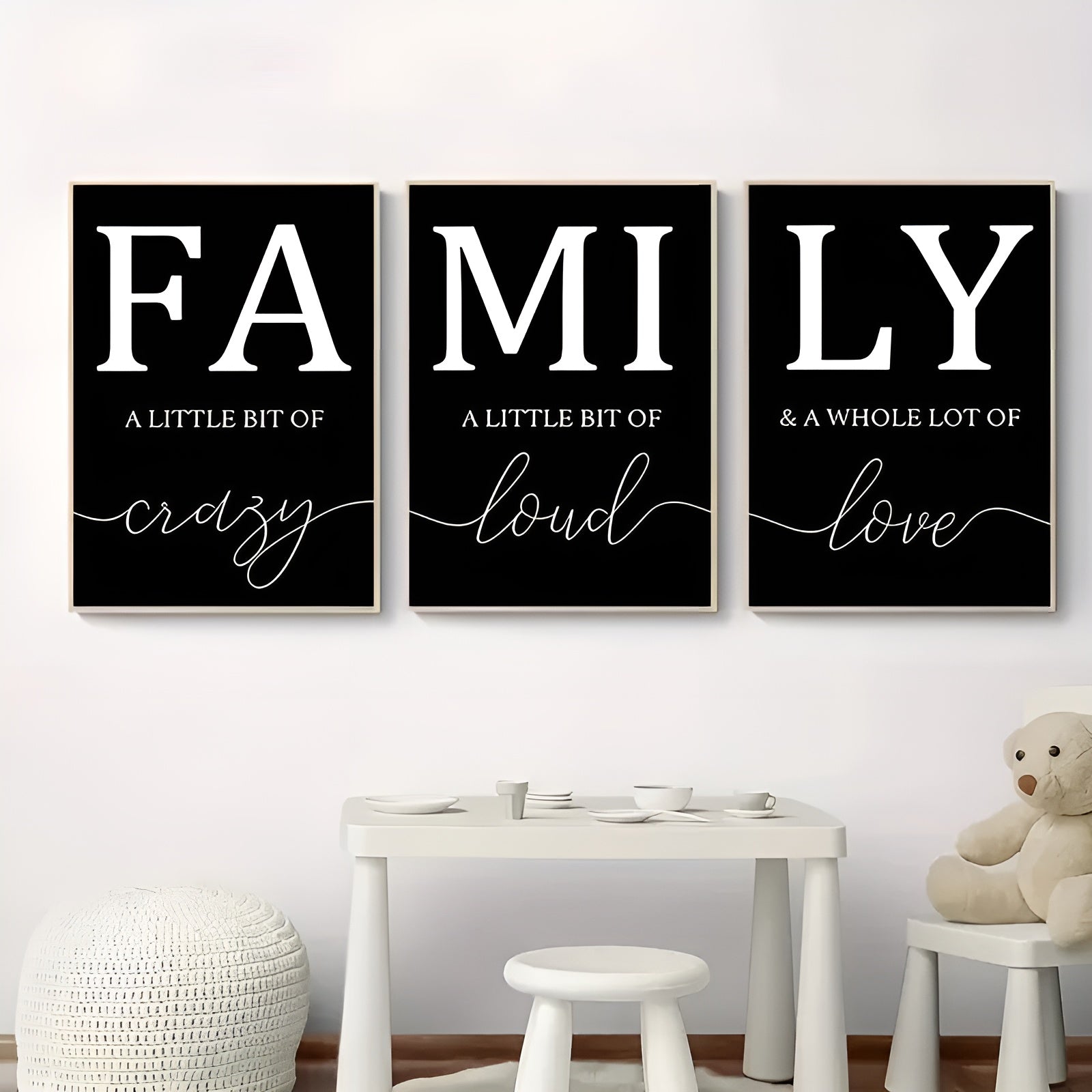 Decorative family art for living room, bedroom, or hallway
