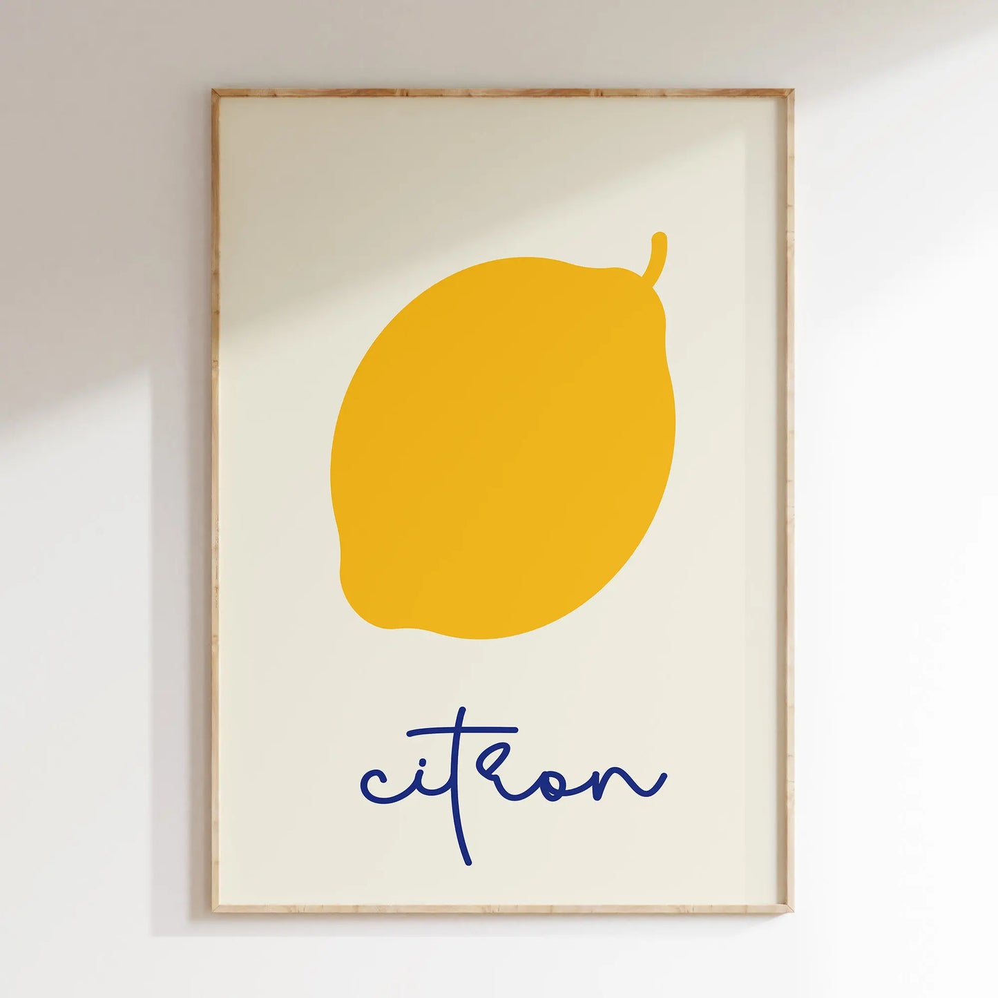 Dining room wall art with modern food and drink design