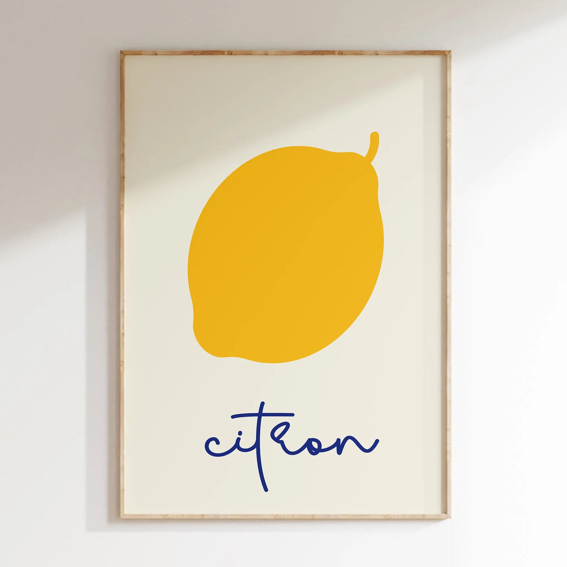 Dining room wall art with modern food and drink design