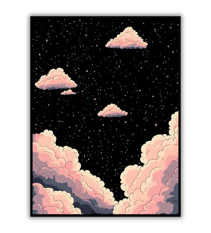 Dreamy Night poster for serene and magical wall decor.	