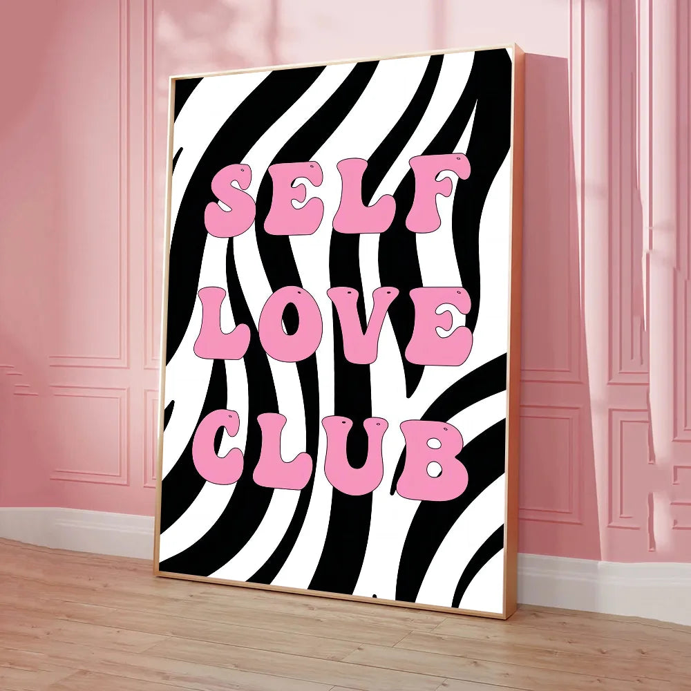 Bold and expressive love quote print for gallery wall arrangement
