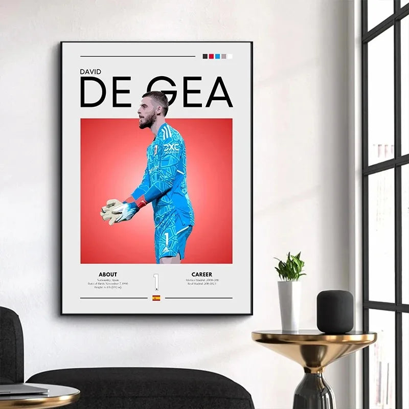 Canvas print of iconic football athlete for man cave or game room

