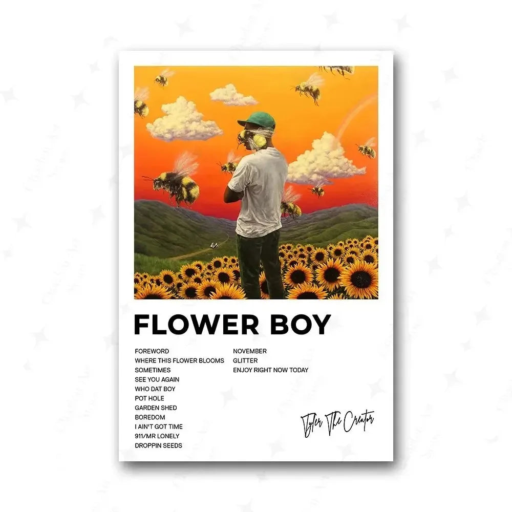 Canvas wall art of The Creator Frank Blonde for bedrooms

