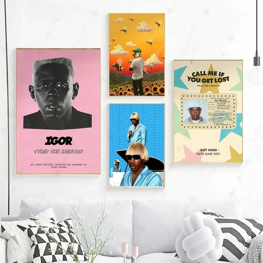 Stylish Frank Blonde music cover print for cafe wall decor

