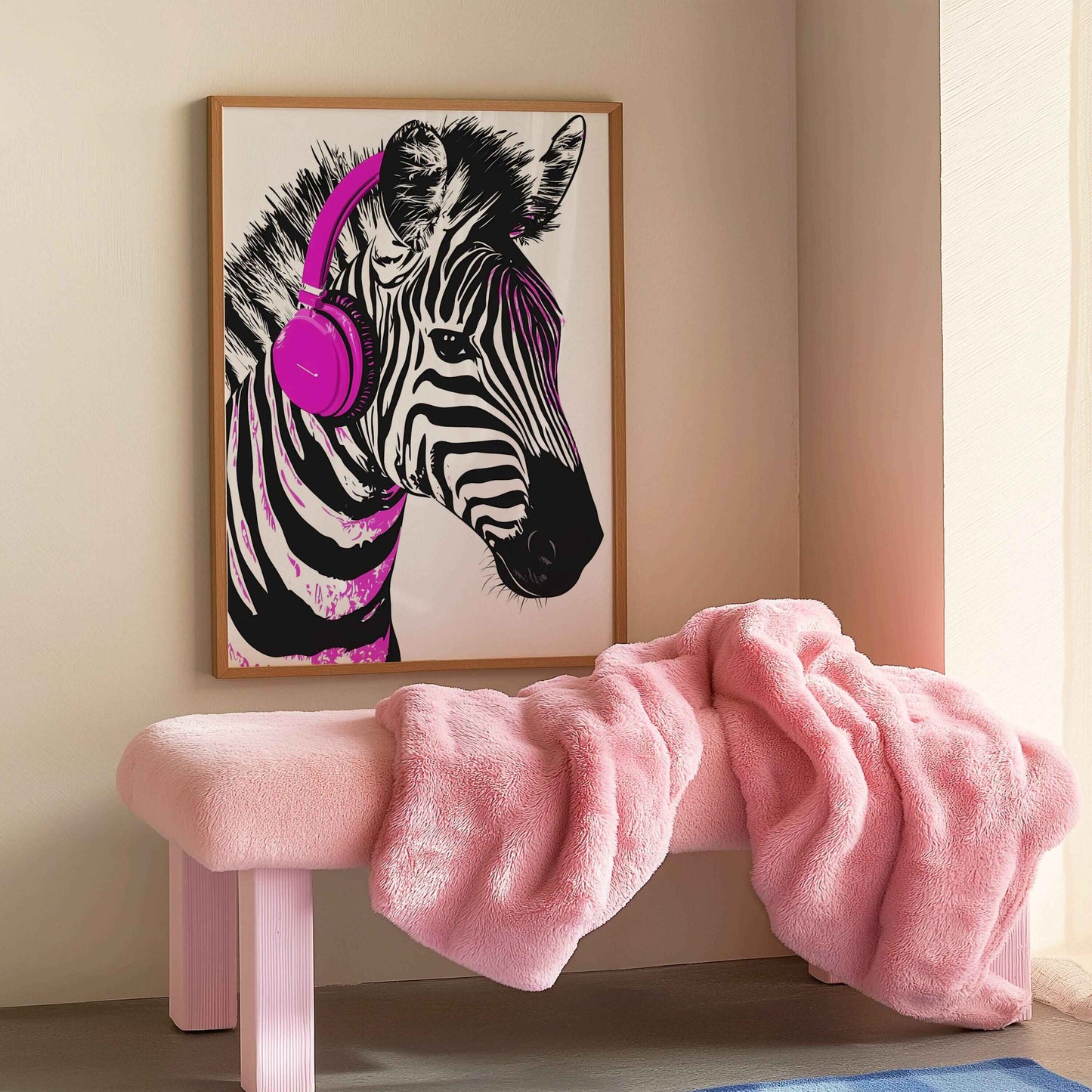 Unique Zebra Beats design for creative spaces.	