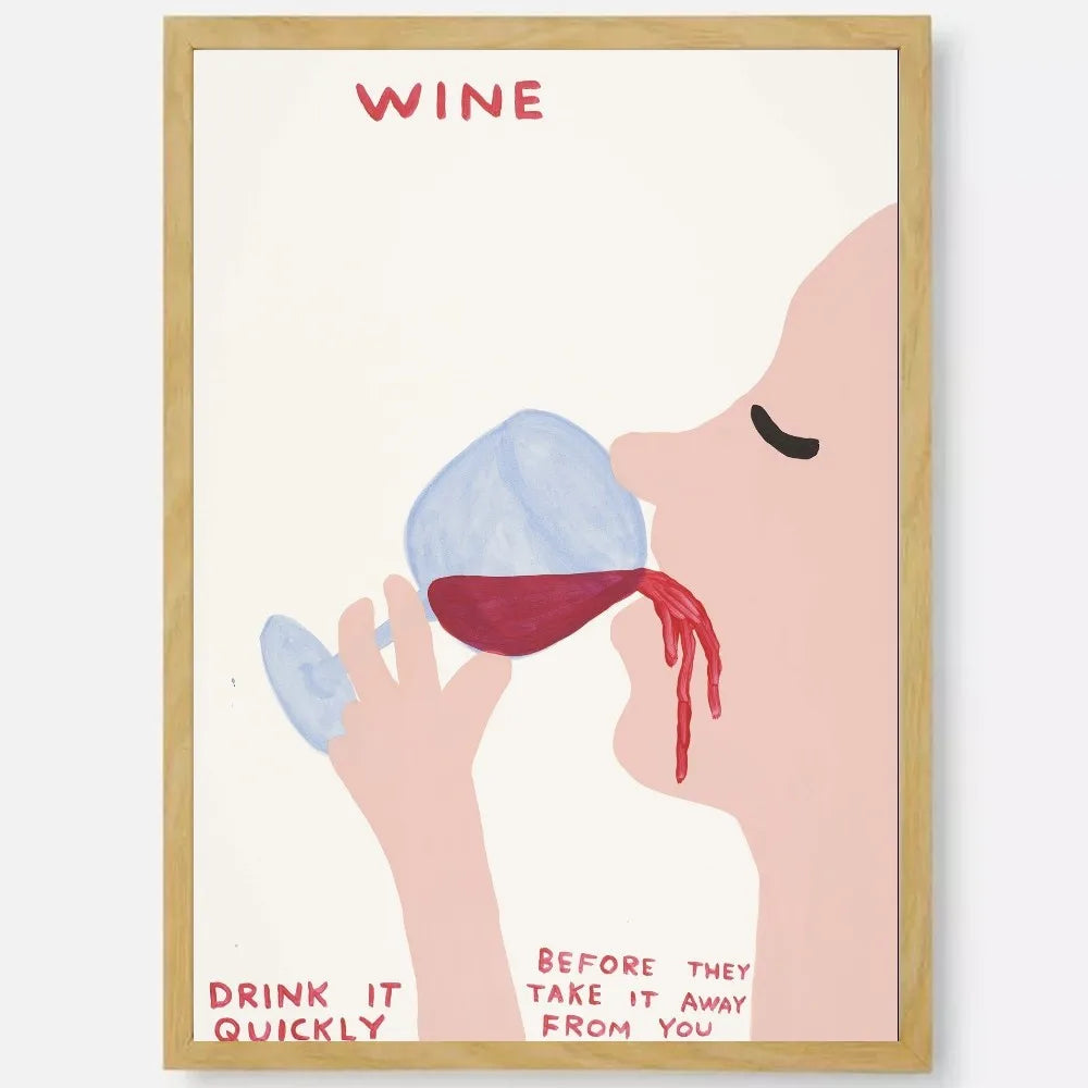 Funny David Shrigley poster for modern home interiors


