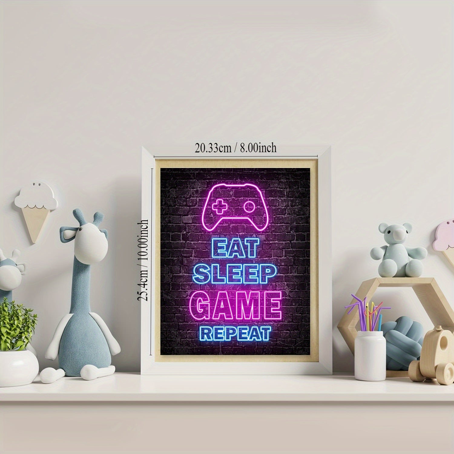 4pcs gamer wall art prints for teen boy game room
