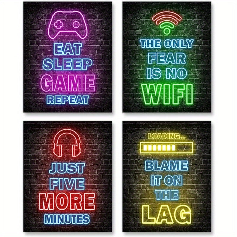 Gaming posters for game room, teen bedroom, or lounge
