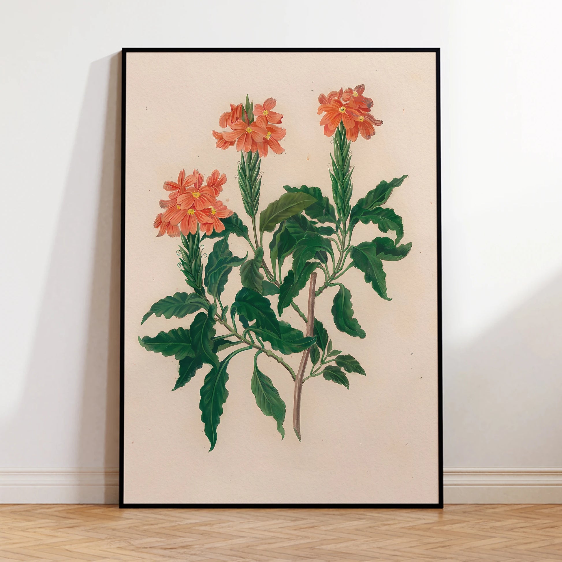 Green leaf artwork on canvas for fresh minimalist decor

