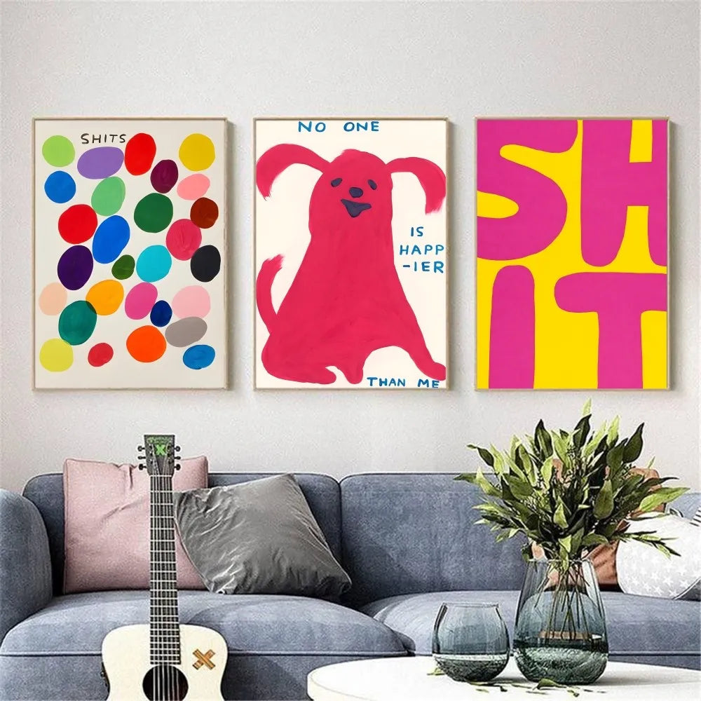 HD art sticky wall poster with waterproof finish for bedrooms
