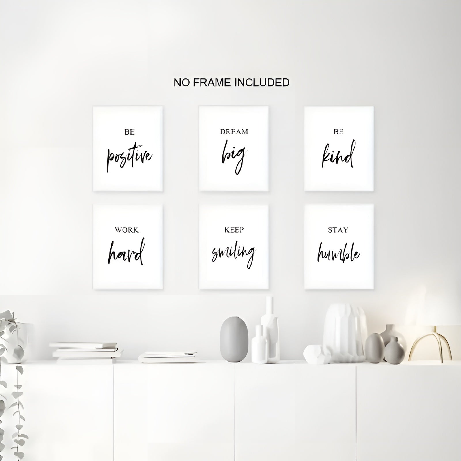 Motivational quotes artwork for classrooms and offices, unframed 8x10 prints
