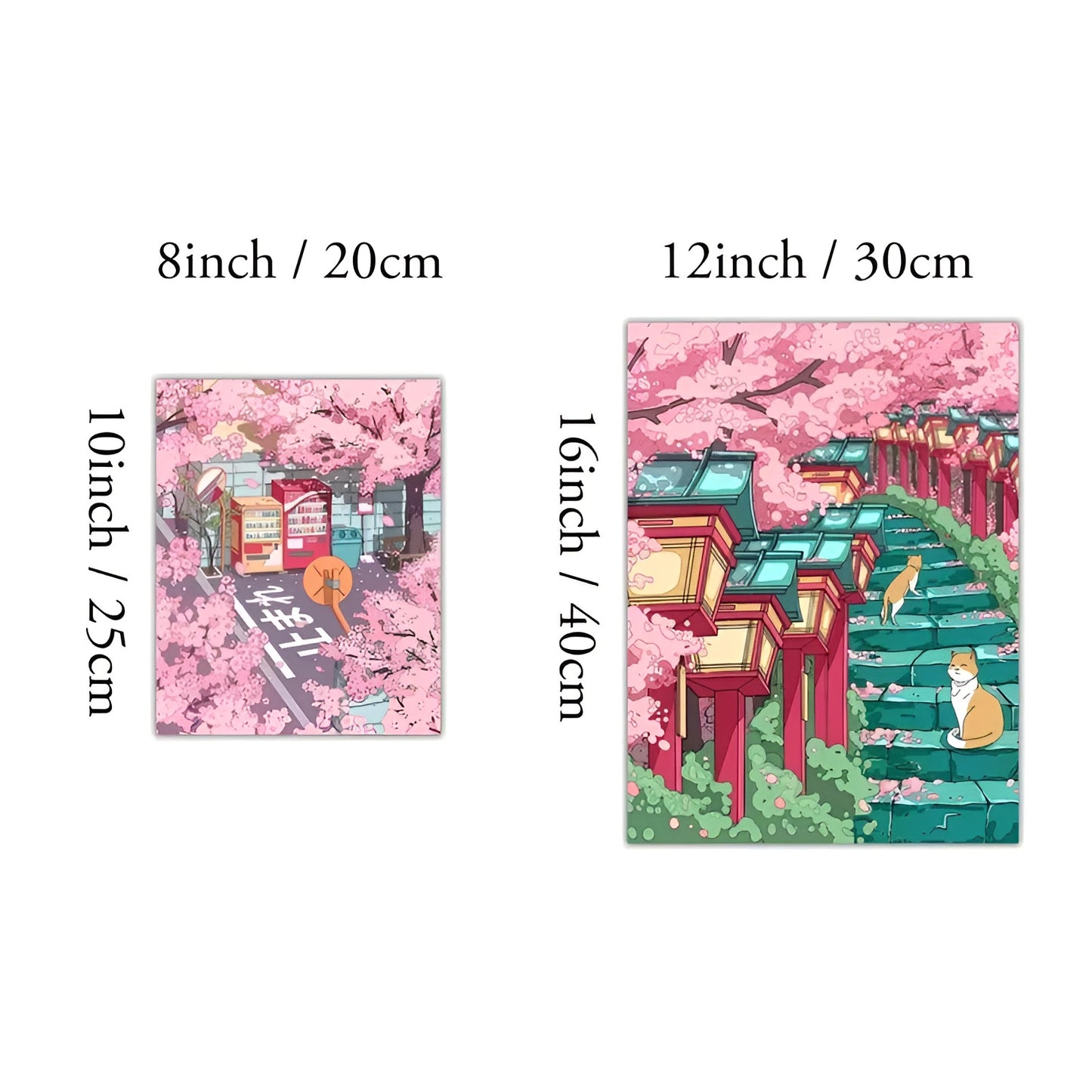 Japanese anime Sakura-themed wall art for bedroom and living room
