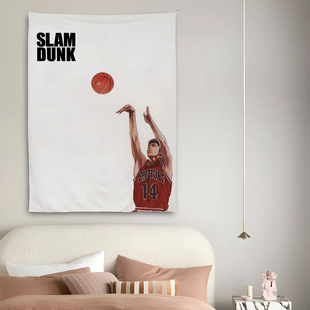 Japanese manga Slam Dunk tapestry banner for living room

