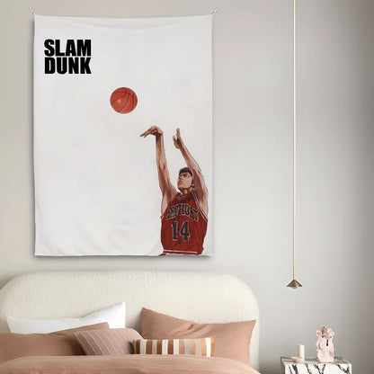 Japanese manga Slam Dunk tapestry banner for living room

