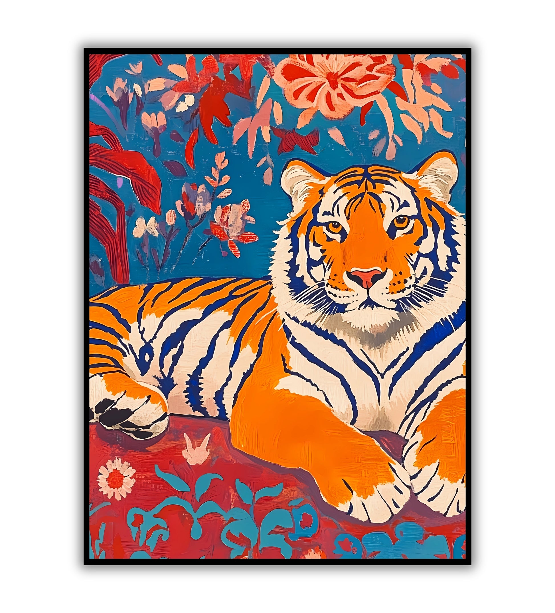 Matisse Tiger poster for modern art and animal lovers.	