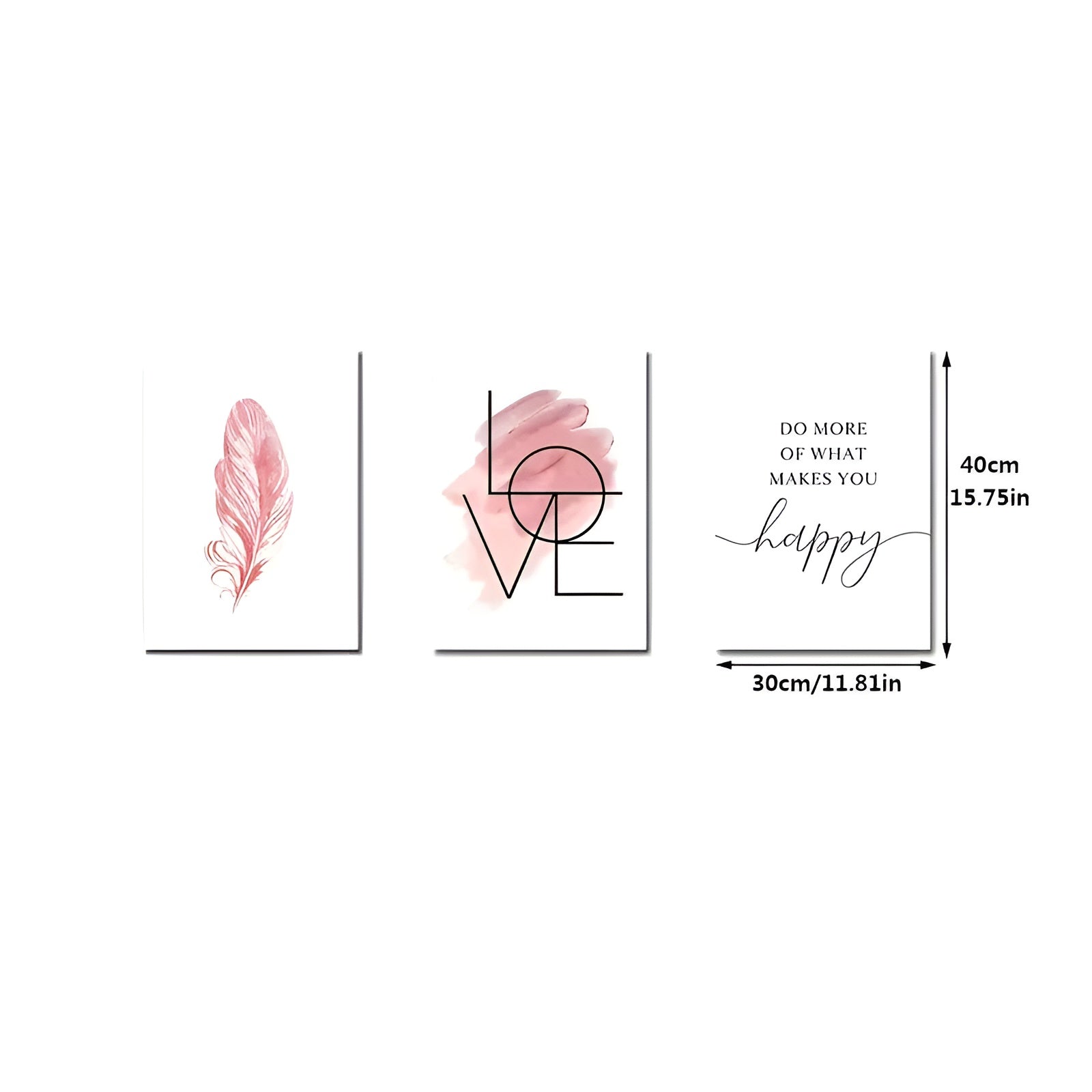 minimalist pink feather line art prints for modern homes
