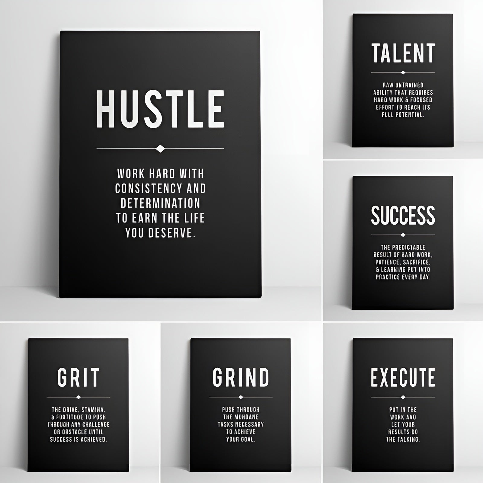 8x12 motivational quote posters for modern minimalist spaces
