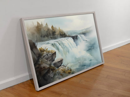 Majestic Power of Niagara Falls - Matte Canvas