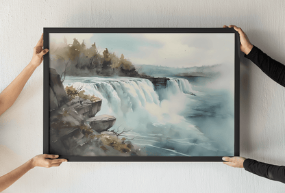 Majestic Power of Niagara Falls - Matte Canvas