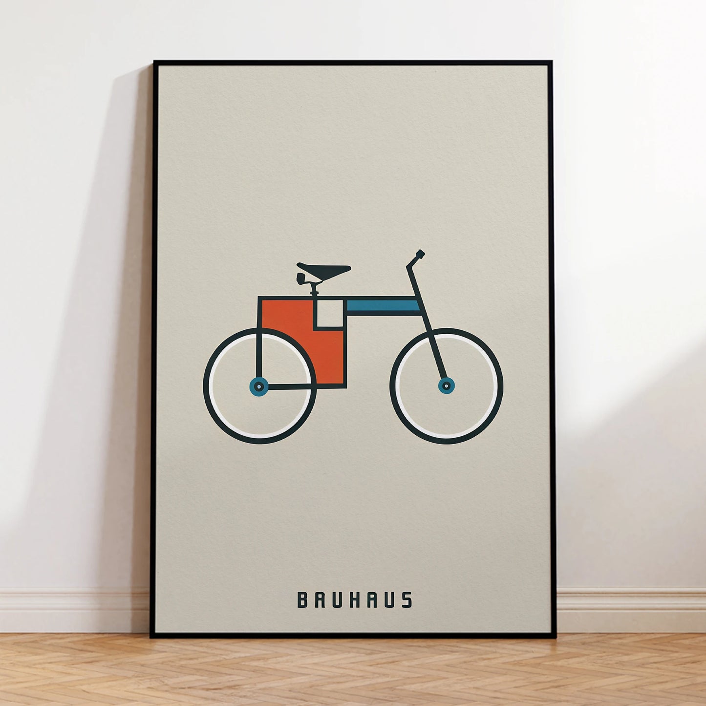 Waterproof Bauhaus bicycle canvas print for wall decoration

